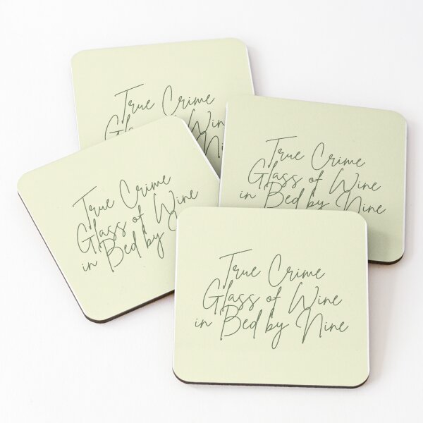 Item preview, True Crime, Glass of Wine, in Bed by Nine designed and sold by KatlynLamont.