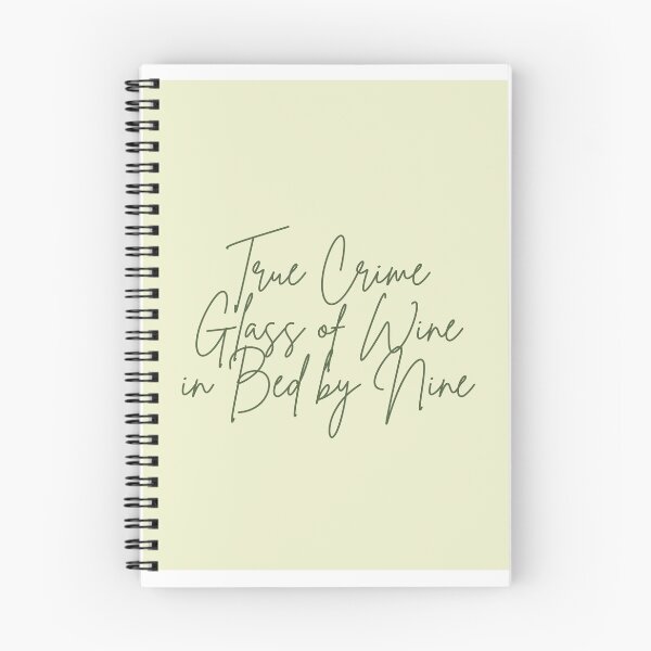 Item preview, True Crime, Glass of Wine, in Bed by Nine designed and sold by KatlynLamont.