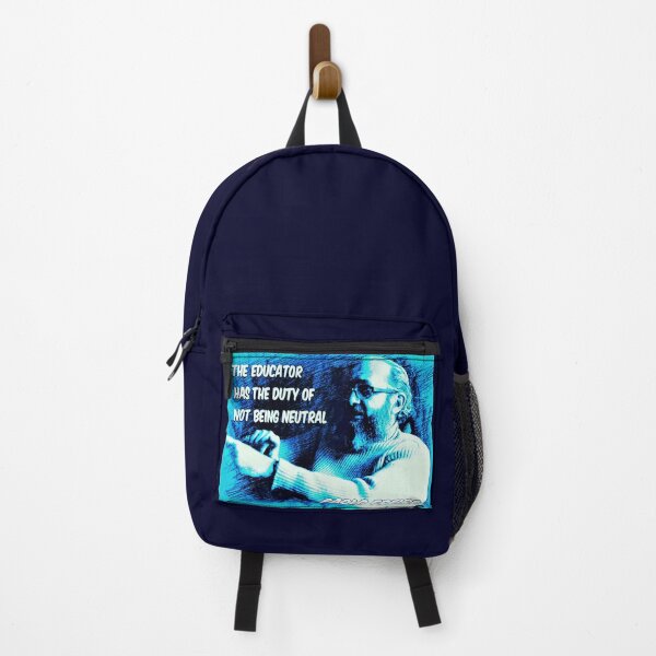 Item preview, Paolo Freire quote - "The educator has the duty of not being neutral" Blue designed and sold by Tony Cisse.