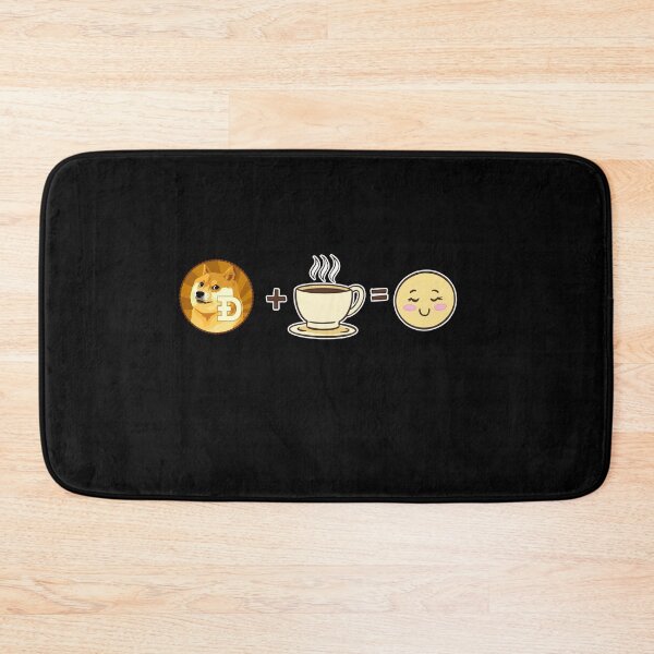 Item preview, Dogecoin Crypto and Coffee equals happy cute kawaii DOGE cryptocurrency  designed and sold by Bitcoin-Fashion.