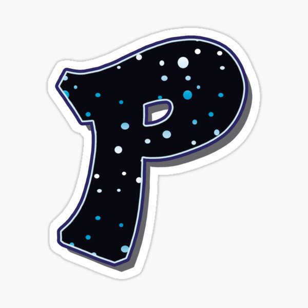 Letter P - Dots Sticker