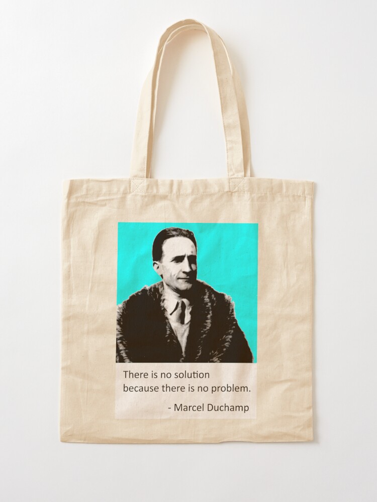 Tote Bag Citation De Marcel Duchamp Par Michaelepp Redbubble