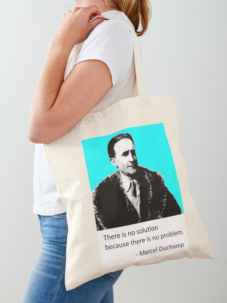 Tote Bag Citation De Marcel Duchamp Par Michaelepp Redbubble