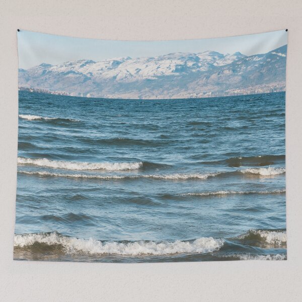 Item preview, Winter Okanagan Lake and Mountains View designed and sold by Amy Mitchell.