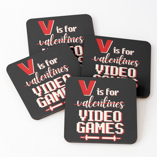 Item preview, V is for Video Games Gift Ideas for Gamers Valentines Day designed and sold by ILLYL Creatives.
