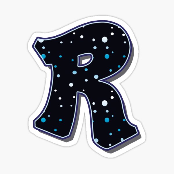 Letter R - Dots Sticker