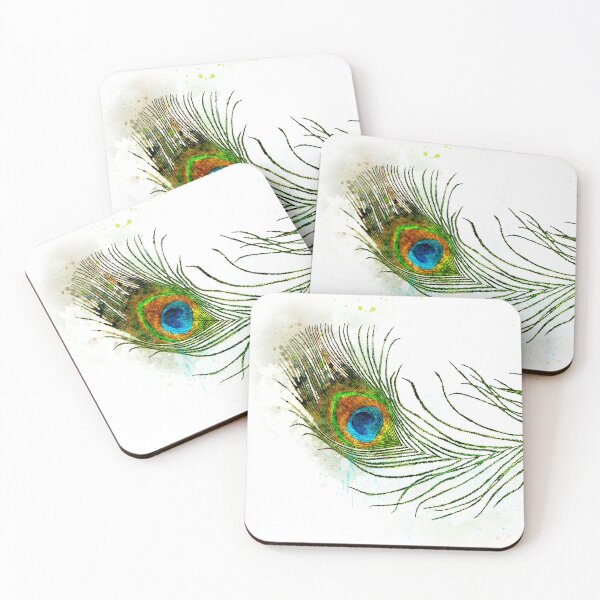 Item preview, Peacock Feather in Watercolor designed and sold by Susan Maxwell Schmidt.