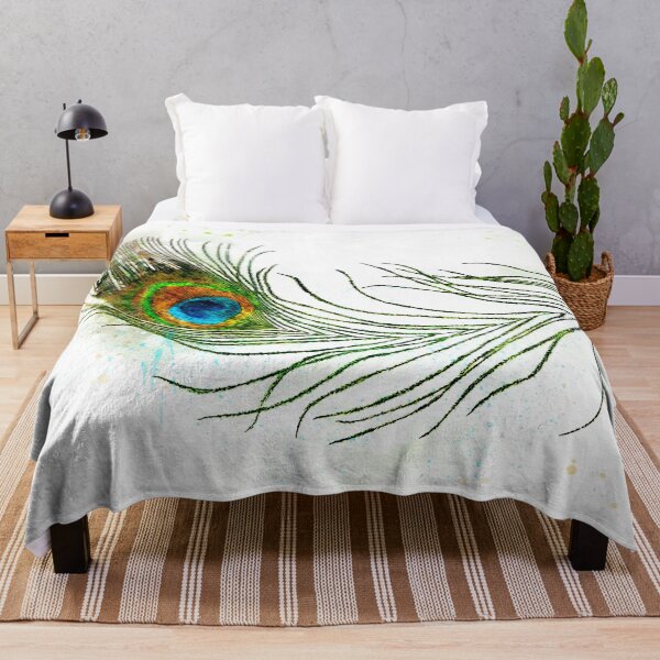 Item preview, Peacock Feather in Watercolor designed and sold by Susan Maxwell Schmidt.