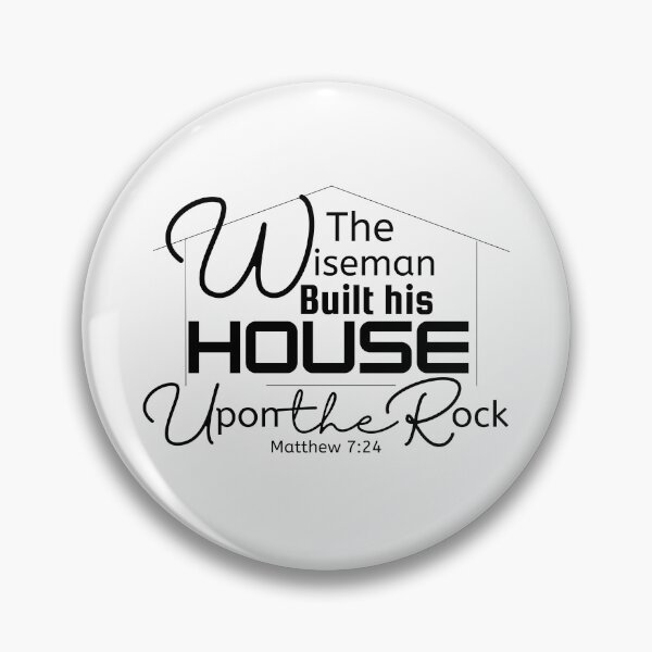 Item preview, Bible Verse Wiseman Built His House Upon the Rock designed and sold by micasata.