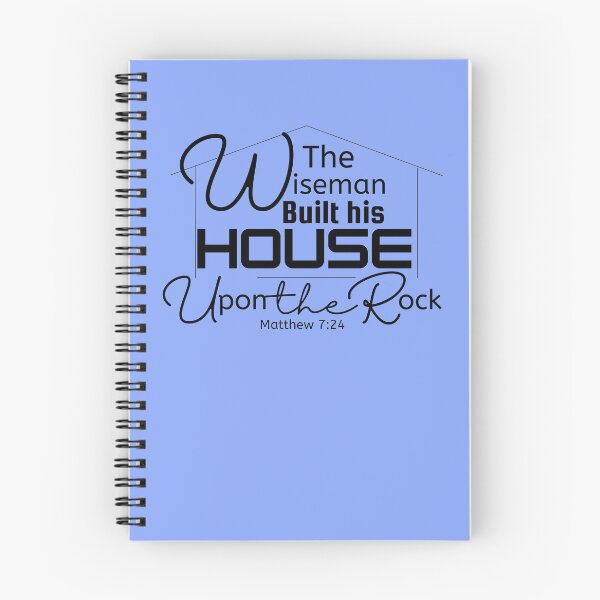 Item preview, Bible Verse Wiseman Built His House Upon the Rock designed and sold by micasata.