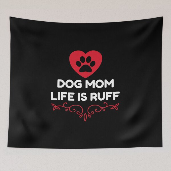 Item preview, Dog Mum Ruff Animal Dog Lover Design, Funny Dog Mum Saying Valentines Day designed and sold by PrintOfi.