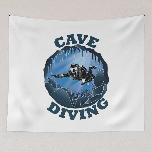 Item preview, Cave Diving - Underwater Scuba Diver designed and sold by TheInkElephant.