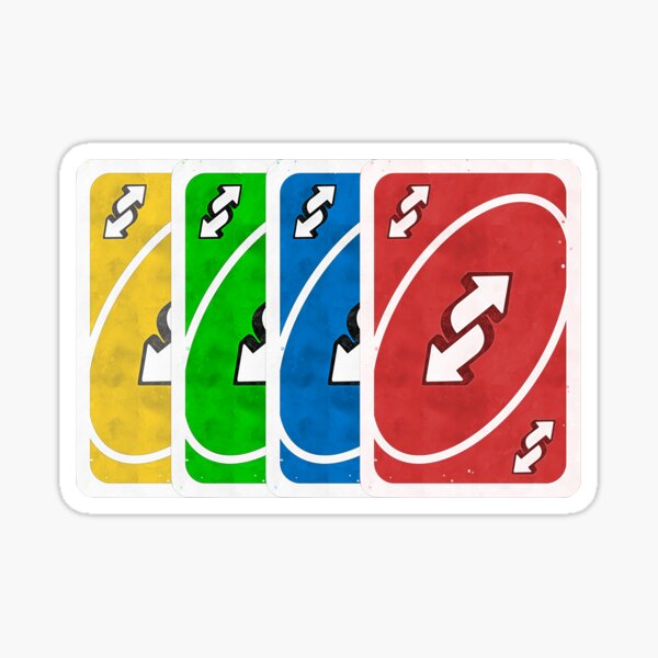 Blue Reverse Card Uno Sticker - Blue Reverse Card Uno Mattel163Games -  Discover & Share GIFs