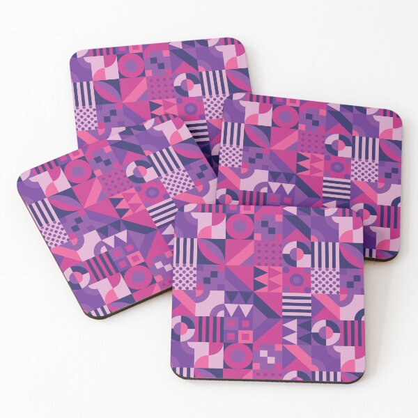 Item preview, Colorful Purple and Pink Quilt Patterns  designed and sold by NawalMagdy.