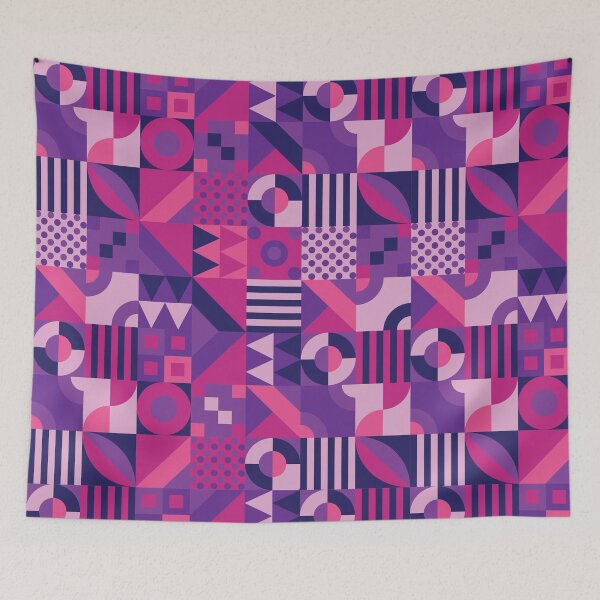 Item preview, Colorful Purple and Pink Quilt Patterns  designed and sold by NawalMagdy.