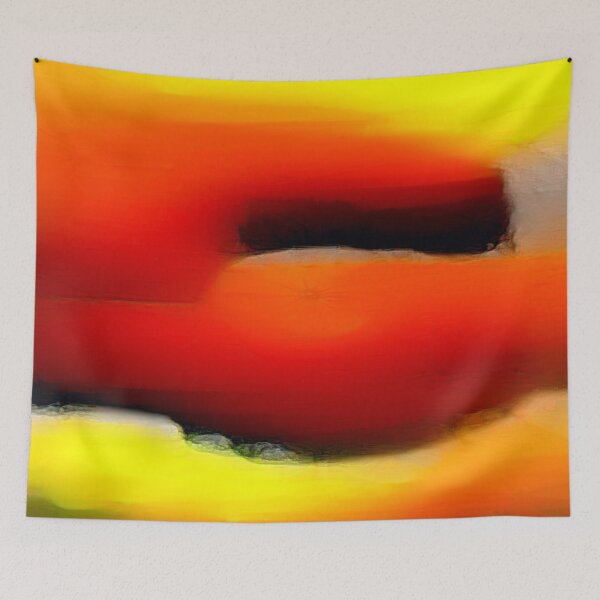 Item preview, Colorful February pattern in red and yellow designed and sold by Bekindtome.