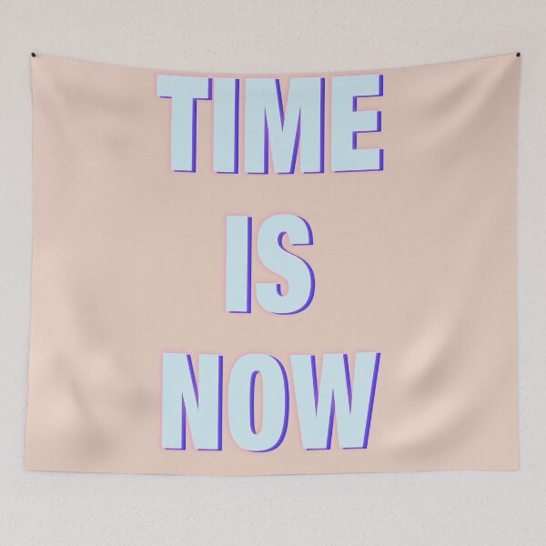 Item preview, Time is Now mindset quote poster designed and sold by vasarenar.
