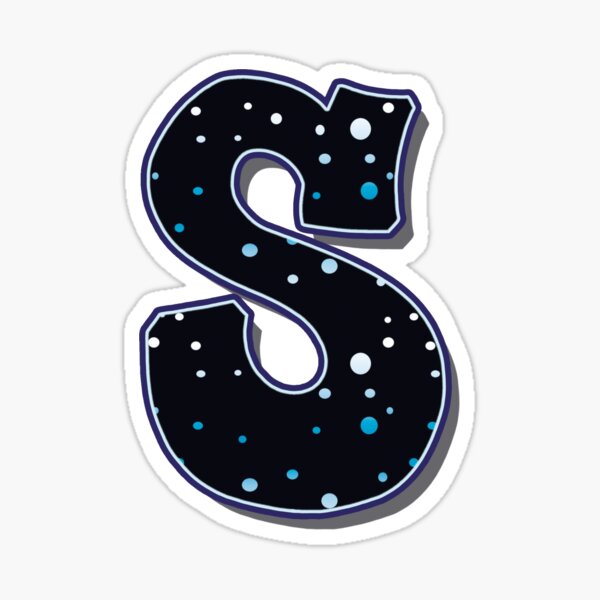 Letter S - Dots Sticker