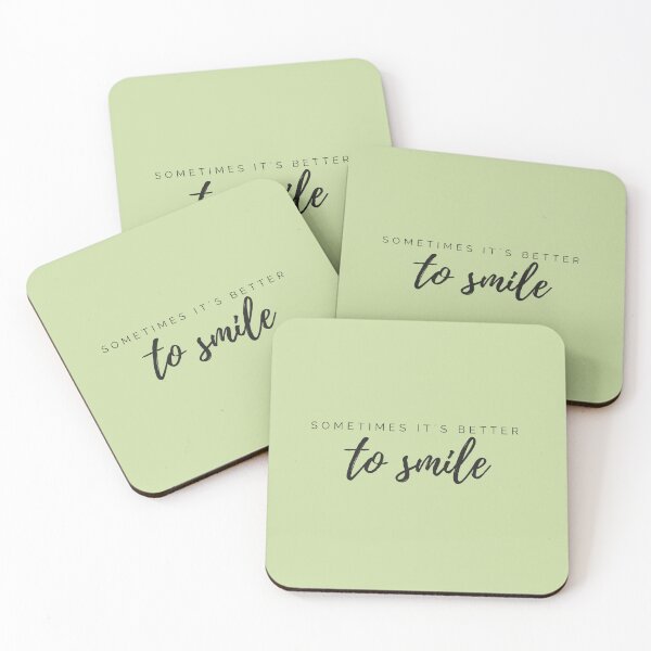 Item preview, Motivational / inspirational quote - Sometimes it´s better to smile - saying  designed and sold by AlfabetDesign.