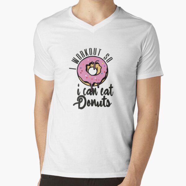 I Workout So I can Eat Donuts, workouts routines, gifts for gym lovers,  unique birthday gifts idea for men, funny quotes with donuts Art Board  Print for Sale by Whmode