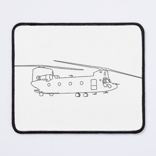 Item preview, Chinook helicopter sketch designed and sold by powerpointer.