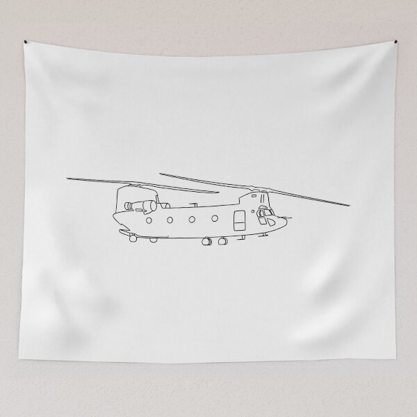 Item preview, Chinook helicopter sketch  designed and sold by powerpointer.