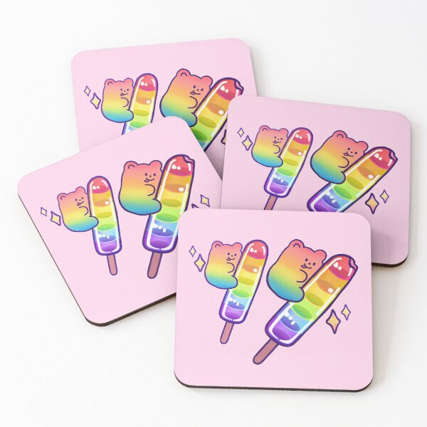 Item preview, Cute Kawaii Jelly Bear Rainbow Icecream designed and sold by LiquidNeko.