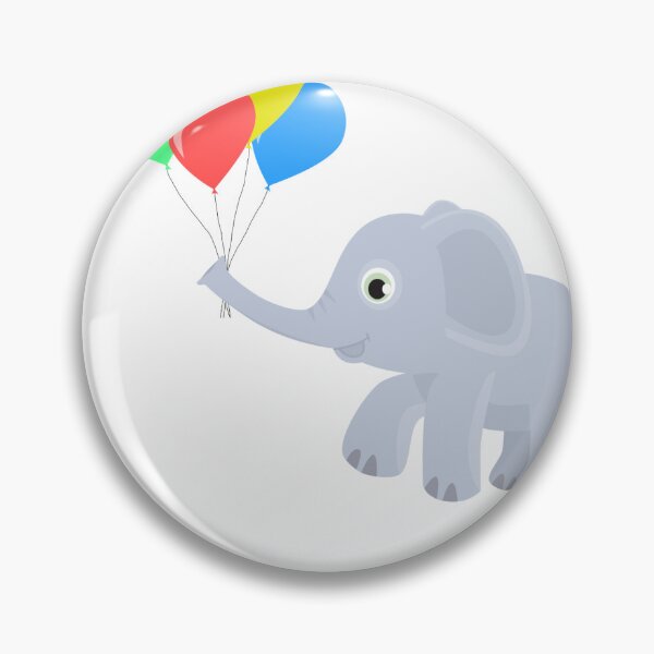 Artikelvorschau, Netter Elefant mit Luftballons entworfen und verkauft von ChrisAbildgaard.