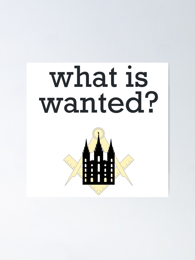 "What is wanted?" Poster for Sale by Exmo-Army | Redbubble