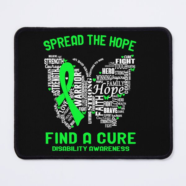 Item preview, Butterfly Ribbon Spread The Hope Find A Cure Disability Awareness designed and sold by Tadmab.