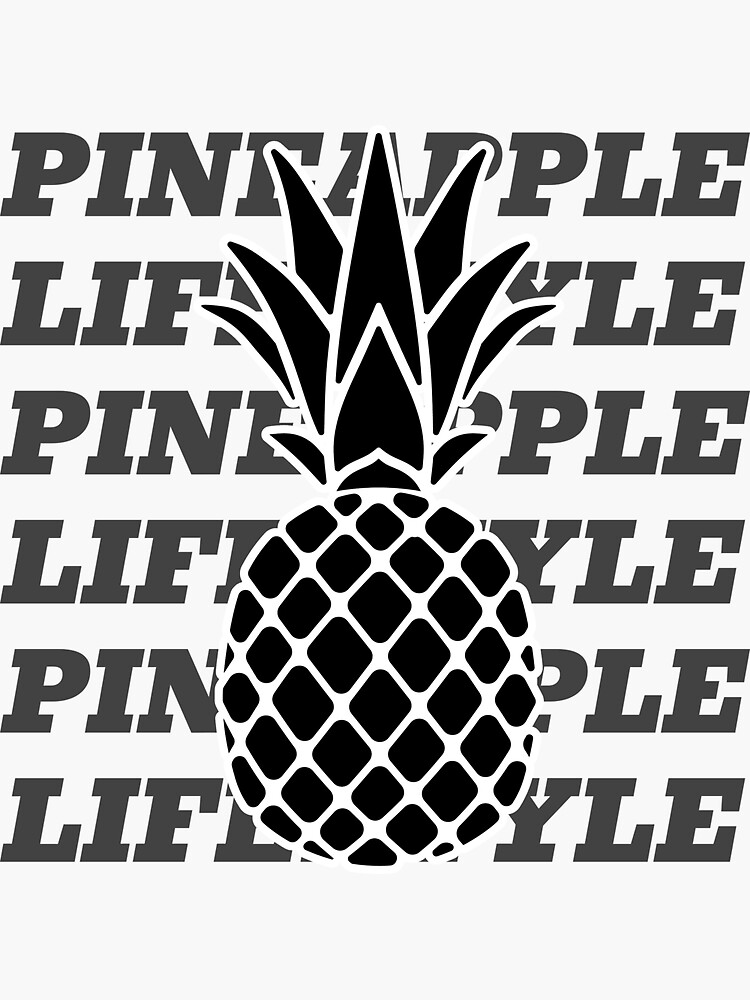"Pineapple Lifestyle Large Logo" Sticker for Sale by PineappleLS