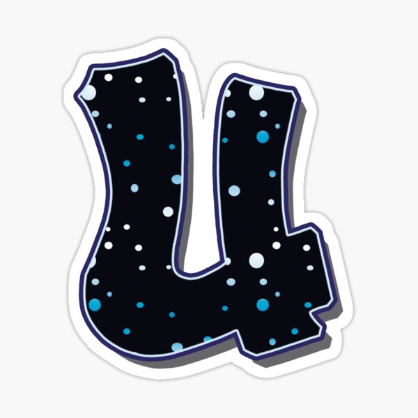 Letter U - Dots Sticker