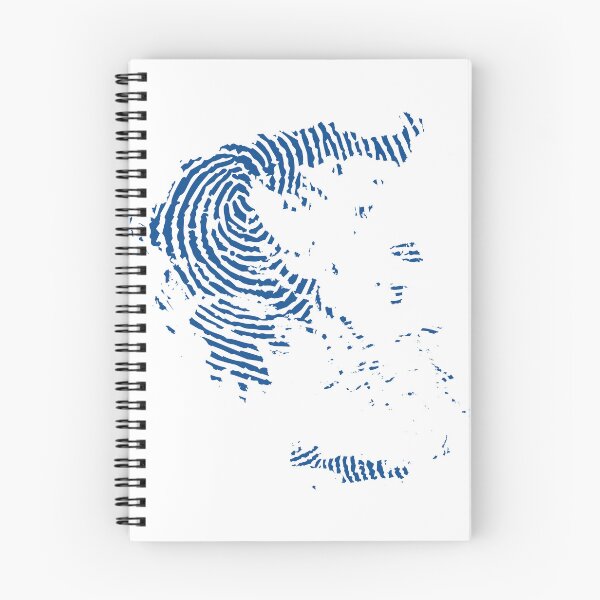 Item preview, Map of Greece with Fingerprint designed and sold by allincrete.