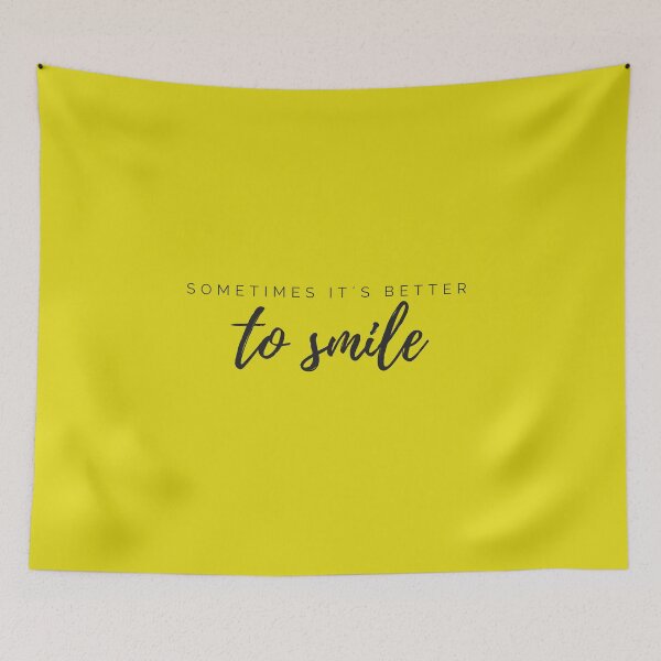 Item preview, Motivational / inspirational quote - Sometimes it´s better to smile - saying  designed and sold by AlfabetDesign.
