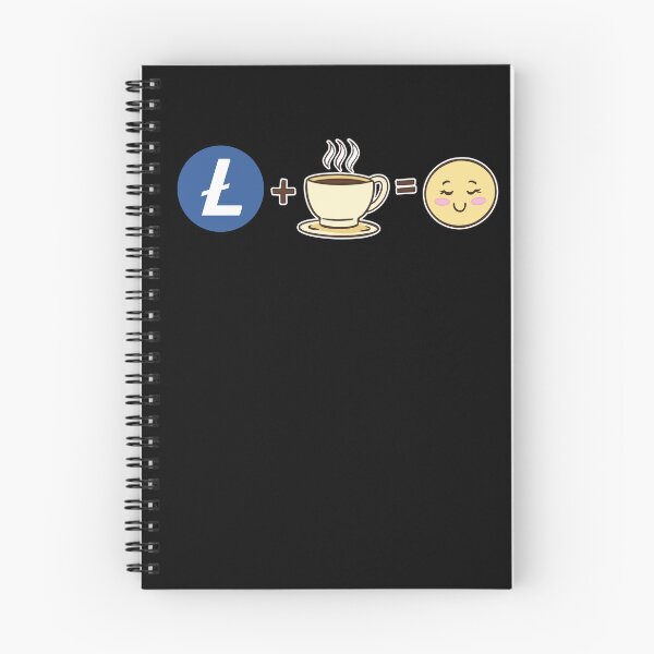 Item preview, Litecoin Crypto and Coffee equals happy cute kawaii LTC cryptocurrency  designed and sold by Bitcoin-Fashion.