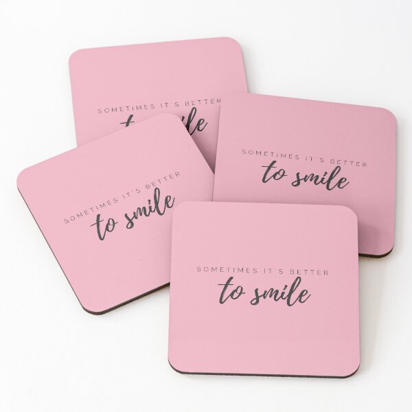 Item preview, Motivational / inspirational quote - Sometimes it´s better to smile - saying  designed and sold by AlfabetDesign.