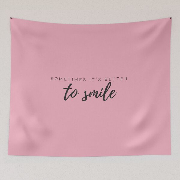 Item preview, Motivational / inspirational quote - Sometimes it´s better to smile - saying  designed and sold by AlfabetDesign.