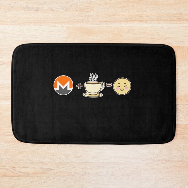 Item preview, Monero Crypto and Coffee equals happy cute kawaii XMR cryptocurrency  designed and sold by Bitcoin-Fashion.
