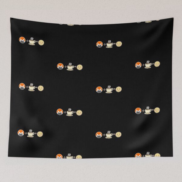 Item preview, Monero Crypto and Coffee equals happy cute kawaii XMR cryptocurrency  designed and sold by Bitcoin-Fashion.