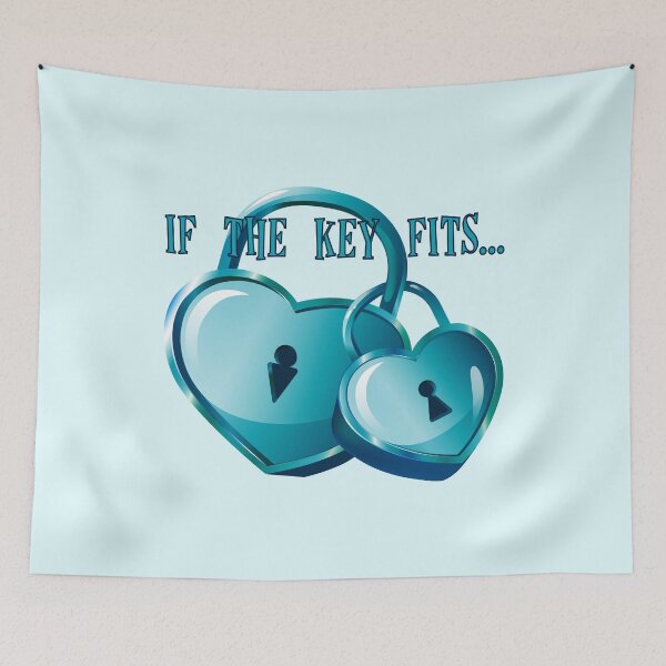 Item preview, If the Key Fits...(Aqua) designed and sold by PawsitiveMum.