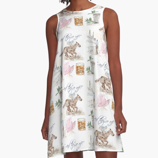 Item preview, Derby dress, horse race designed and sold by CleverlyInspired.