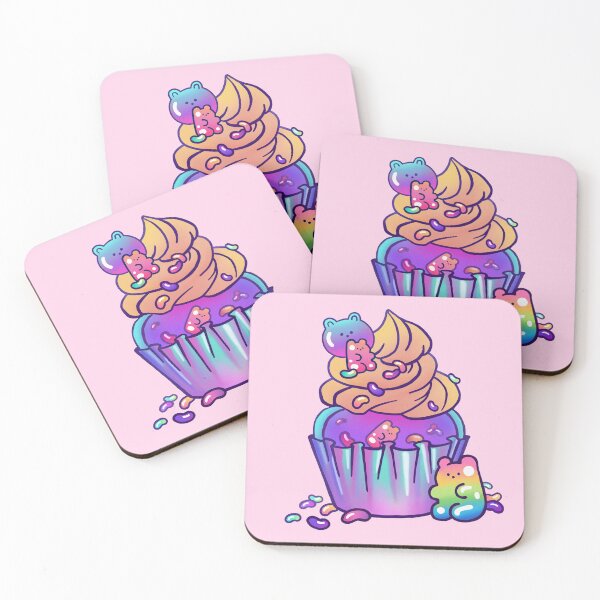 Item preview, Cute Kawaii Jelly Bear Cupcake designed and sold by LiquidNeko.