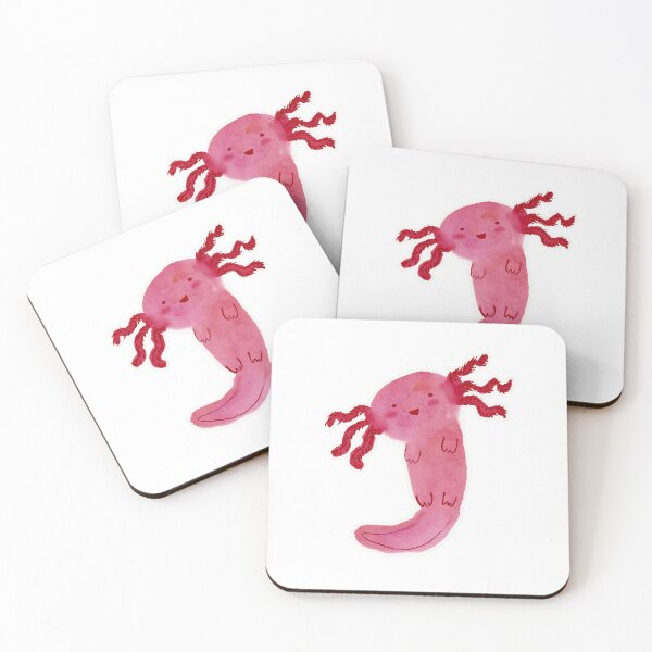 Item preview, Watercolor Axolotl designed and sold by RandasDoodles.