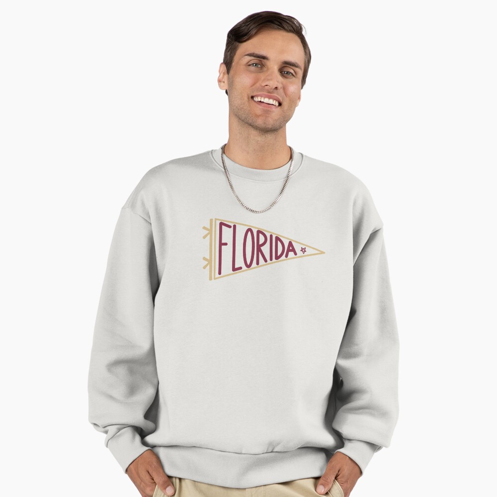 Florida Garnet and Gold Flag Banner Pennant Sticker