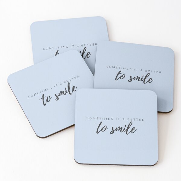 Item preview, Motivational / inspirational quote - Sometimes it´s better to smile - saying  designed and sold by AlfabetDesign.