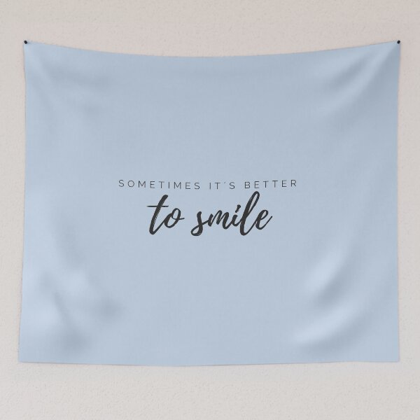 Item preview, Motivational / inspirational quote - Sometimes it´s better to smile - saying  designed and sold by AlfabetDesign.