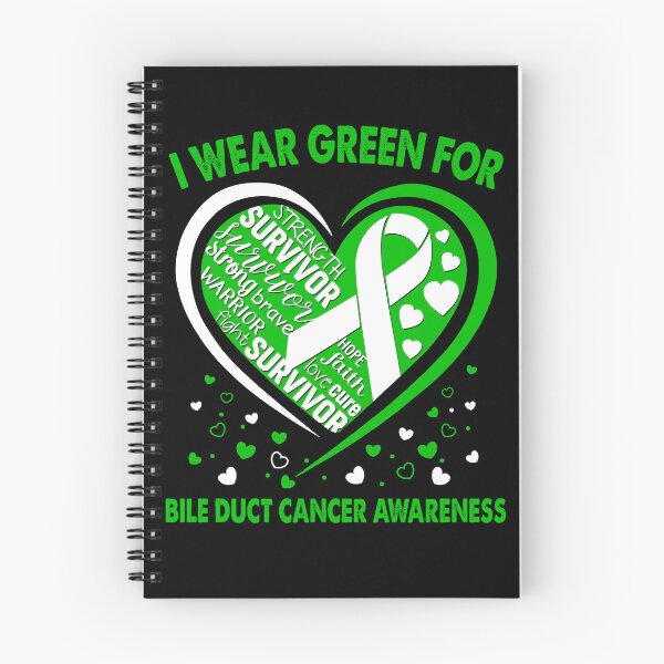 Item preview, I Wear Green For Bile Duct Cancer Survivor Heart Ribbon designed and sold by heppenp.