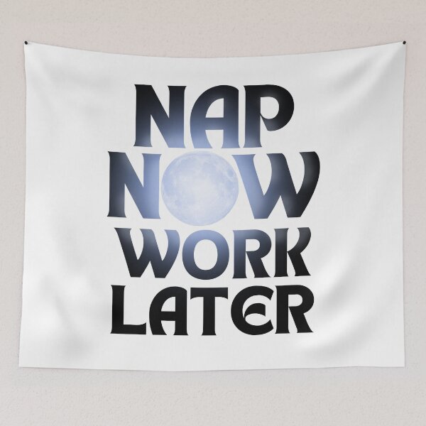 Item preview, Nap now Work later moonlight  designed and sold by Chaos-Touch.