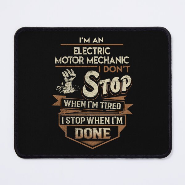Item preview, Electric Motor Mechanic T Shirt - I Stop When Done Job Gift Item Tee designed and sold by paneczkopat.