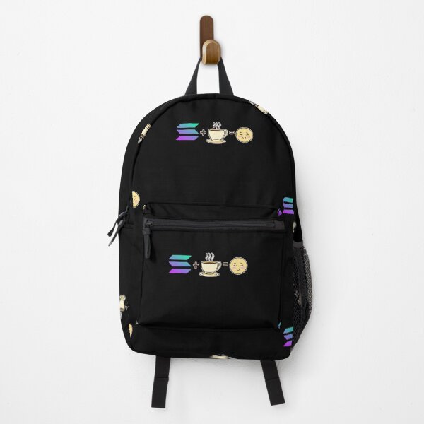 Item preview, Solana Crypto and Coffee equals happy cute kawaii SOL cryptocurrency designed and sold by Bitcoin-Fashion.